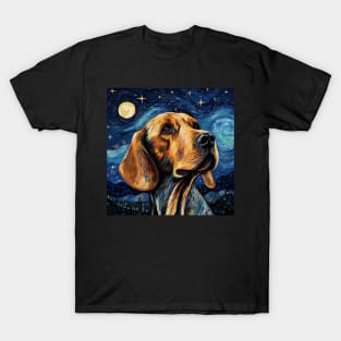 American English Coonhound Night T-Shirt